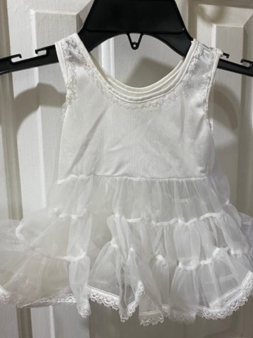 J.C. Collections vintage white  lace tulle dress or petticoat